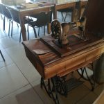 Antique Jones Sewing Machine. The machine works. Top needs TLC.